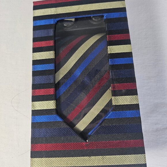 Swallow Fight Men's Tie Set W Cuff Links And Pocket Square New In Box Gift Set - Picture 2 of 10